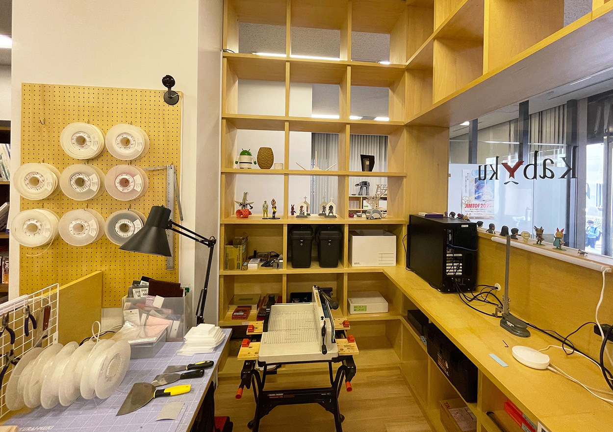 カブク特有の社内制度として、3Dプリンターをご自由にお使いいただけます